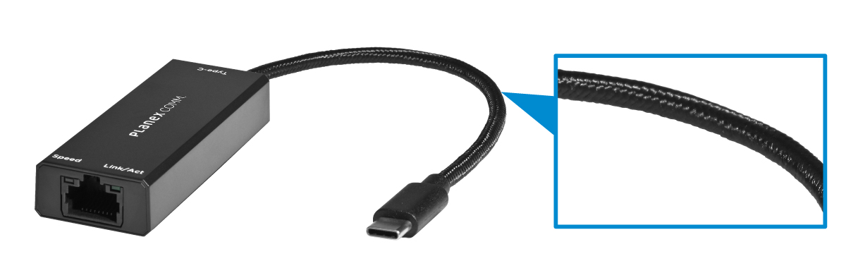 高耐久メッシュケーブル採用