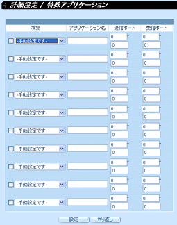 特殊アプリケーション