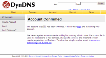 Account Confirmed