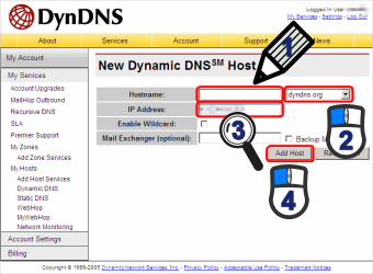 Dynamic DNS Host