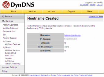 Hostname Created